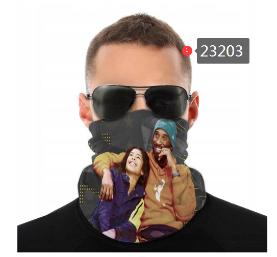 NBA 2021 Los Angeles Lakers #24 kobe bryant 23203 Dust mask with filter->nba dust mask->Sports Accessory